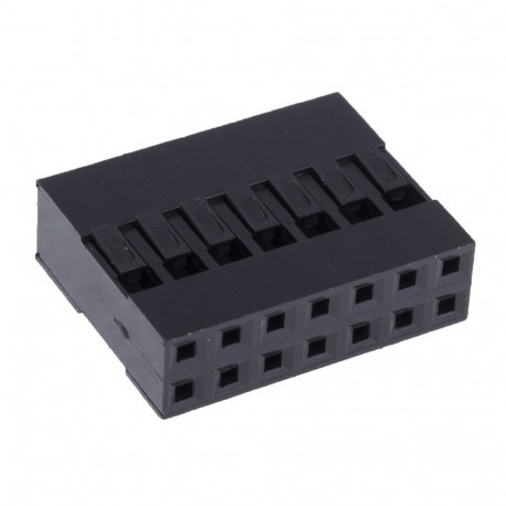 2x7P korpusas 2,54mm laidų kontaktų grupavimui