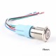 5 kontaktų lizdas 19mm jungikliams su LED