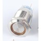 Metalinis fiksuojantis 19mm NO+NC jungiklis su 12-24V LED pašvietimu (žalias)