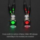 Metalinis 16mm indikatorius su dviejų spalvų 5-24V LED pašvietimu (raudonas ir žalia)