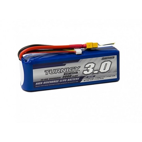 Turnigy 3000mAh 18,5V 5S 30C-40C LiPo akumuliatorių baterija su XT60