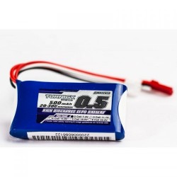 Turnigy 500mAh 7,4V 2S 20C-30C LiPo akumuliatorių baterija su JST-RCY