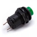 12mm SPST mygtukas (fiksuojantis, NO, žalias)