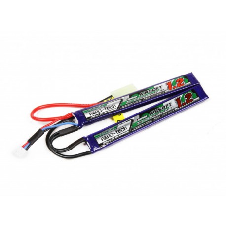 Turnigy nano-tech 1200mAh 7,4V 2S 25C-50C LiPo akumuliatorių baterija su mini-Tamiya