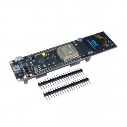 WEMOS ESP32 pagrindinė plokštė su 0.96 OLED ekranu ir 18650 laikikliu