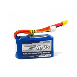 Turnigy 850mAh 11,1V 3S 60C-120C LiPo akumuliatorių baterija su XT30