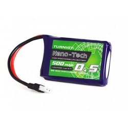 Turnigy nano-tech 500mAh 1S 3,7V 25C LiPo akumuliatorių baterija