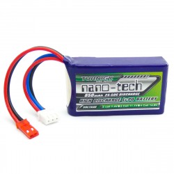 Turnigy nano-tech 850mAh 2S 7,4V 25C-40C LiPo akumuliatorių baterija su JST-RCY