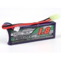 Turnigy nano-tech 1800mAh 11,1V 3S 25C-50C LiPo akumuliatorių baterija su mini-Tamiya