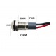 Metalinis 8mm indikatorius su 230V LED pašvietimu (IP67 žalias)