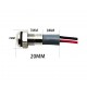 Metalinis 6mm indikatorius su 230V LED pašvietimu (IP65 žalias)