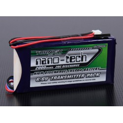 Turnigy Nano-Tech 2000mAh 6,6V 2S LiFePo4 akumuliatorių baterija