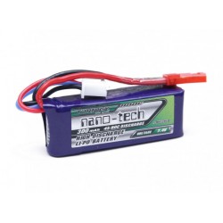 Turnigy nano-tech 300mAh 2S 7,4V 45C-90C LiPo akumuliatorių baterija su JST-RCY