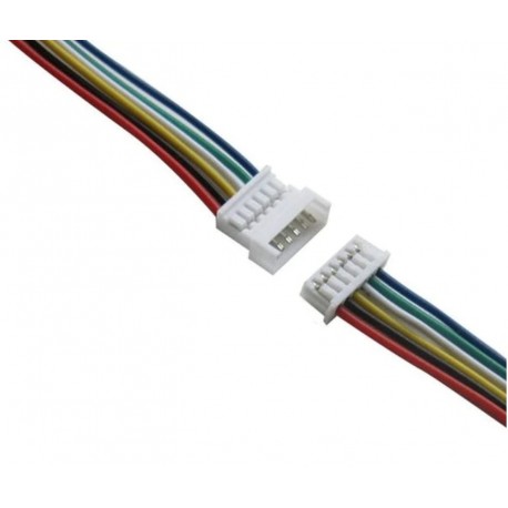 JST1.25 lizdas ir kištukas su laidais 6pin