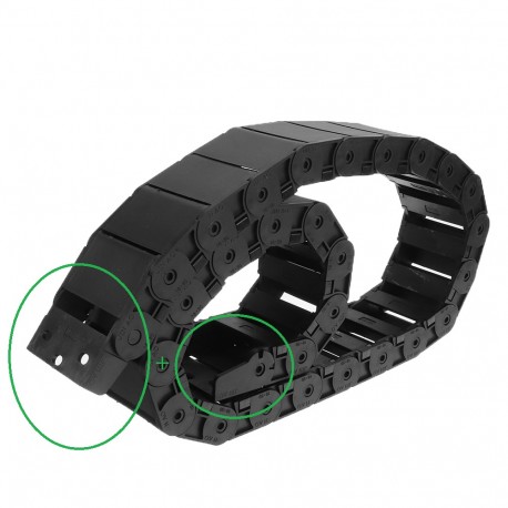 Antgalių komplektas 18x50 mm grandinei kabeliui