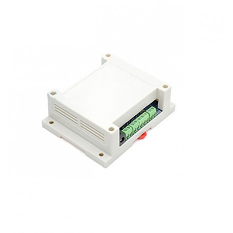 RS485 4 kanalų 7-24V DC relių ir 4 kanalų 3-30V įėjimų Modbus RTU modulis su DIN laikikliu