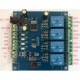 RS485 4 kanalų 7-24V DC relių ir 4 kanalų 3-30V įėjimų Modbus RTU modulis su DIN laikikliu