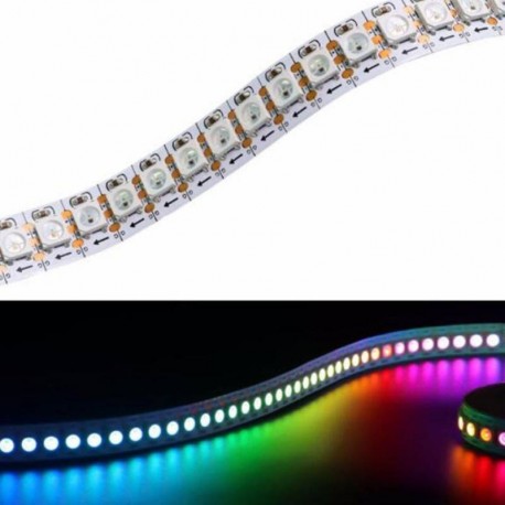 Adresuojama 5V 144px WS2812 RGB LED juosta 1m