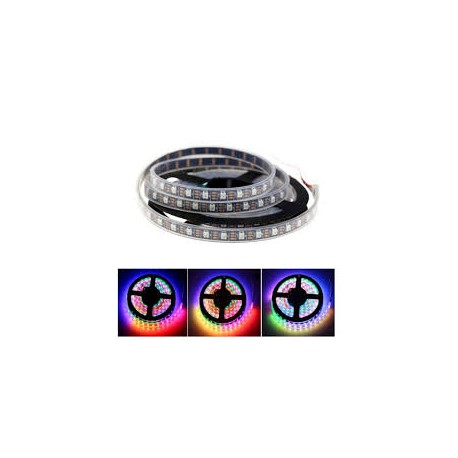 RGB LED juosta hermetiška IP67 5V 60px WS2812 adresuojama 2m