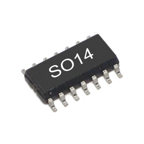 SN74AHCT125DR mikroschema (quad tristate buffer, SO14)