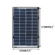 12V 6W fotovoltinis modulis (210x135mm, 3m laidas su 5.5/2.1 jungtimi)