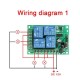 4 kanalų bevielė relė su 433MHz nuotolinio valdymo pulteliu