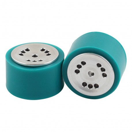 Sumozade ratų kompl. N20 varikliui su juodos sp. silikoninėmis padangomis (30 x 22 mm)