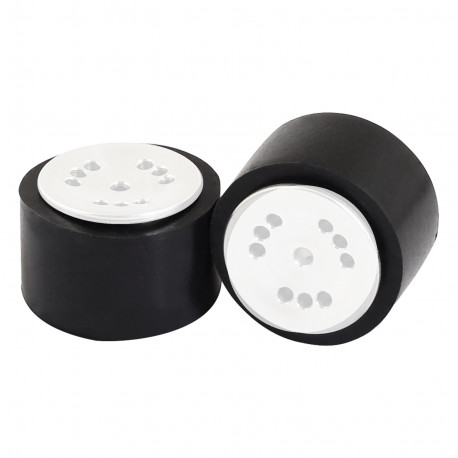 Sumozade ratų kompl. N20 varikliui su juodos sp. silikoninėmis padangomis (30 x 22 mm)