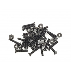 Plieninis varžtas su veržle M2 x 10mm (20kompl.)