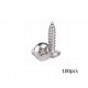 Plieninis savisriegis d2 x 8mm (100vnt.) plokščia galvute