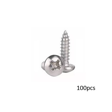 Plieninis savisriegis d2 x 8mm (100vnt.) plokščia galvute