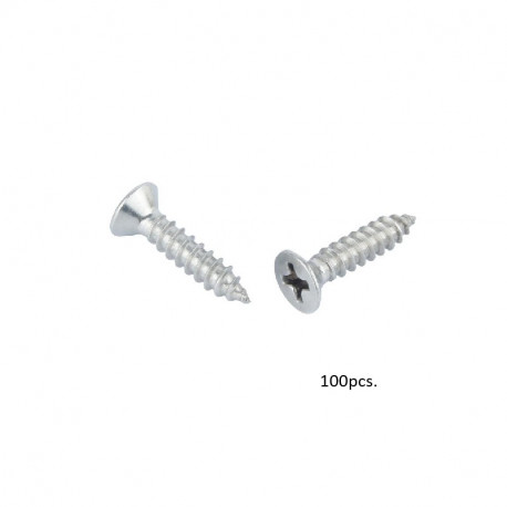 Nerūdijančio plieno savisriegis d2 x 8mm (100vnt.) įleidžiama galvute