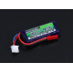 Turnigy nano-tech 300mAh 2S 7,4V 35C-70C LiPo akumuliatorių baterija su JST-RCY