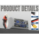 Turnigy BoltX 650mAh 22,8V 6S 80C LiHV LiPo akumuliatorių baterija su XT30