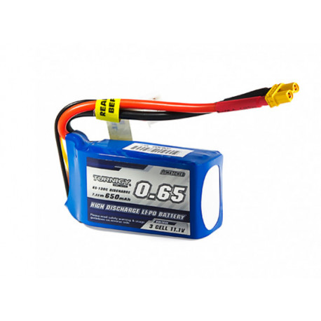 Turnigy 650mAh 11,1V 3S 65-130C LiPo akumuliatorių baterija su XT30